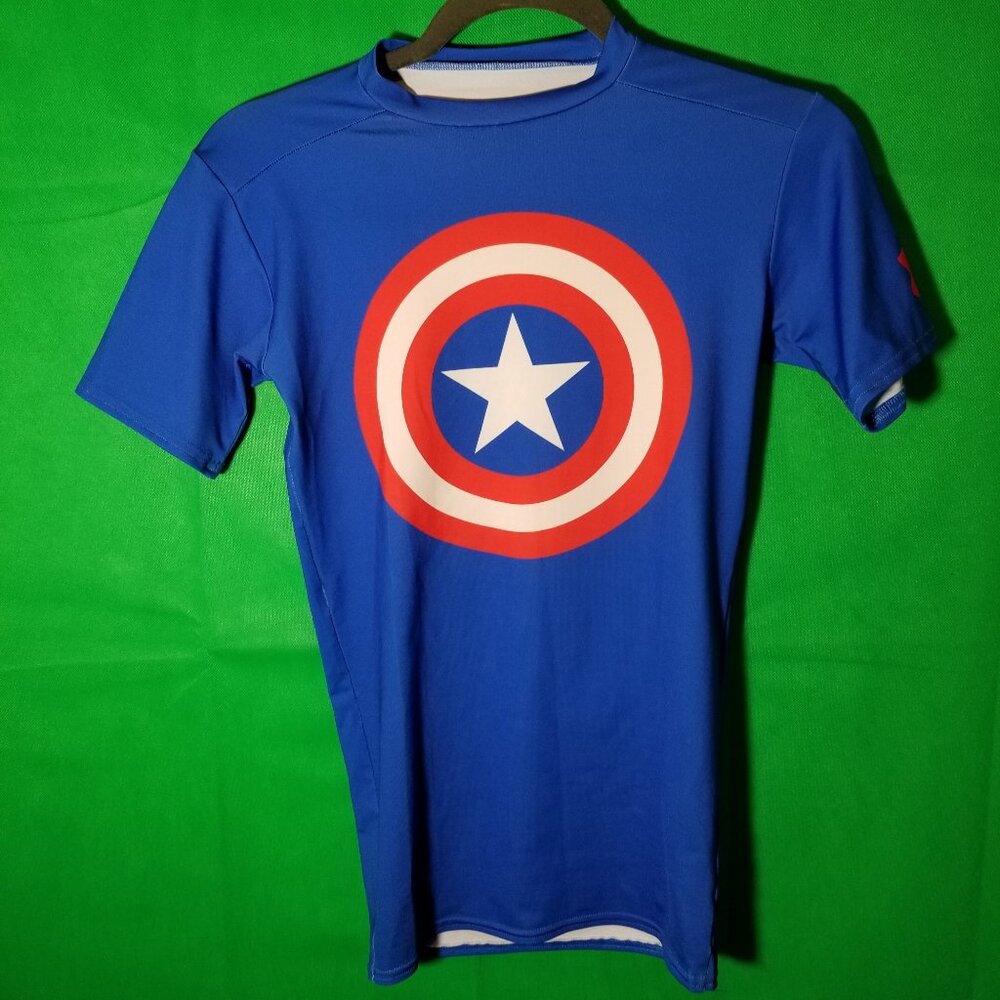 Under Armour Captain America Marvel Avengers HeatGear Compression Men Small